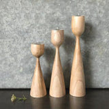 East Of India Natural Wood Tea Light Holder - Medium
