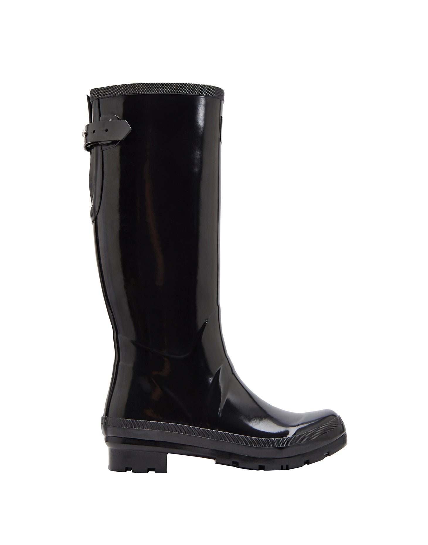 black gloss wellies size 5