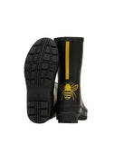 Joules Molly Mid Height Printed Welly - Gold Bee*