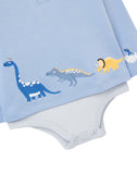 Joules Joshua Top - Blue Dinos