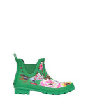 Joules Wellibob Short Height Printed Welly - Green Floral*