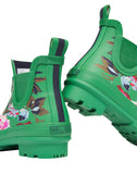 Joules Wellibob Short Height Printed Welly - Green Floral*