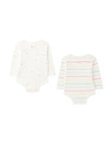 Joules Star Bodysuit 2 Pack Organically Grown Cotton