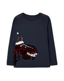 Joules Jack Long Sleeve T-Shirt - Navy Festive Dino