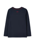 Joules Jack Long Sleeve T-Shirt - Navy Festive Dino