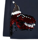 Joules Jack Long Sleeve T-Shirt - Navy Festive Dino