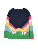 Joules Miranda Intarsia Jumper - Blue Horse