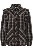 Pulz Ingrid Jacket - Black Check