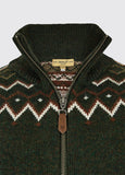 Dubarry Balbriggan Full Zip Sweater - Olive