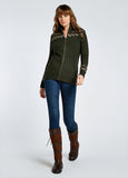 Dubarry Balbriggan Full Zip Sweater - Olive