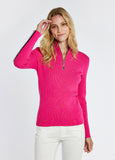 Dubarry Killglass Zip Neck Sweater - Cerise