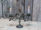 Candlestick with leaves