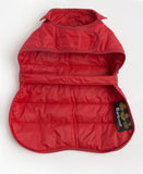Barbour Baffle Quilt Dog Coat - Brick Red
