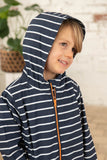 Lighthouse Ethan Boys Coat - Navy Stripe*