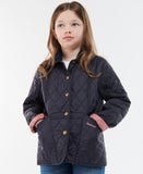 Barbour Girls Summer Liddesdale Quilted Jacket - Navy/Rose Blush