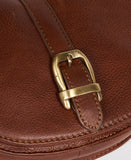 Barbour Laire Leather Saddle Bag - Brown
