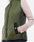 Barbour Poppy Gilet - Olive/Renaissance Floral