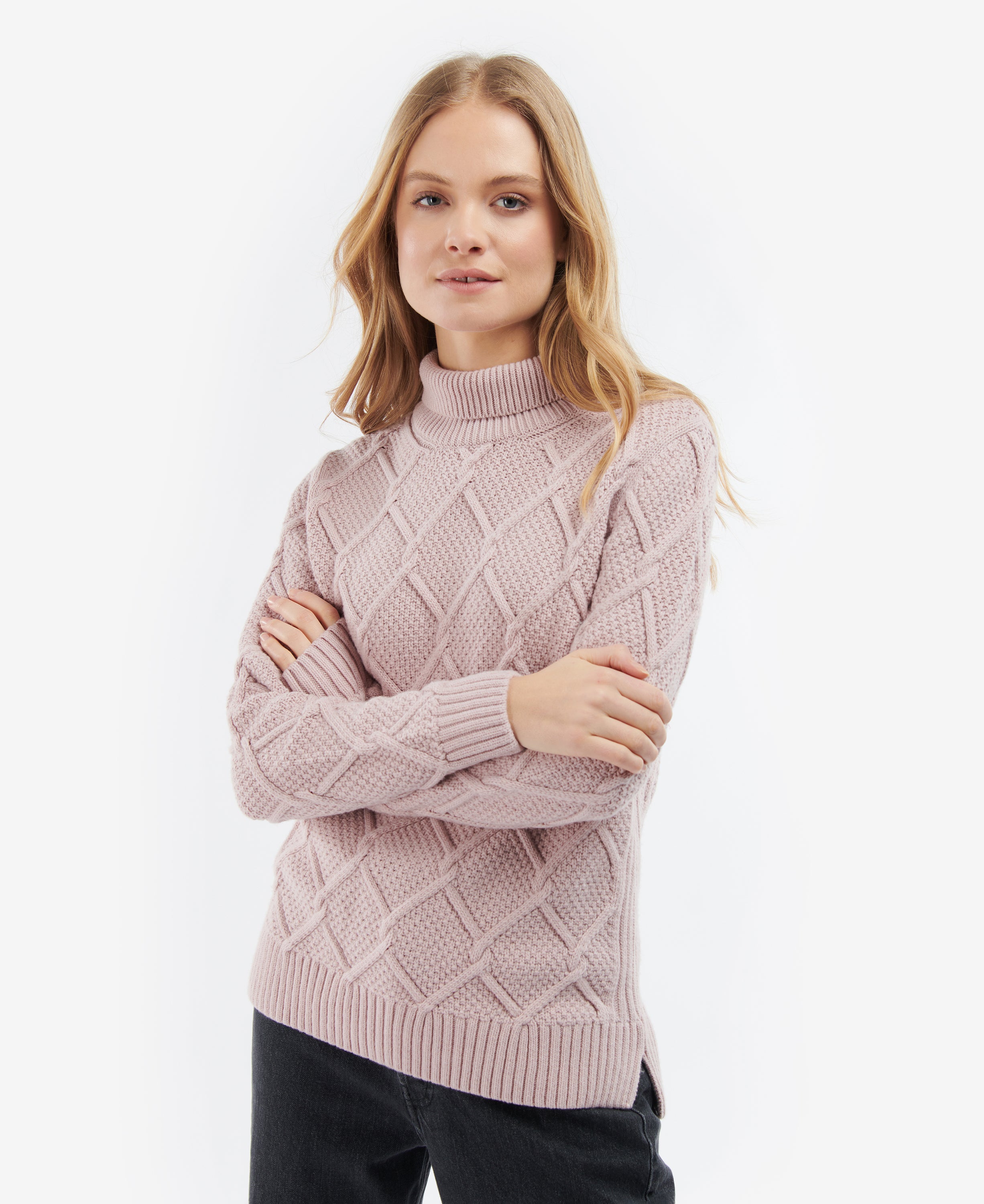 Barbour sweater womens sales Pink