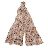 Barbour Folky Floral Print Wrap Scarf - Petal Pink