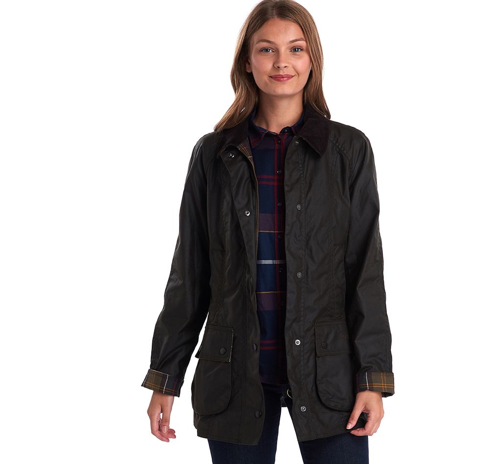 Barbour Classic Beadnell Wax Jacket Olive House of Country