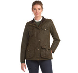 Barbour Winter Defence Wax Jacket - Olive