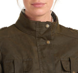 Barbour Winter Defence Wax Jacket - Olive