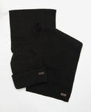 Barbour Crimdon Beanie/Scarf Gift Set - Black*