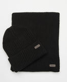 Barbour Crimdon Beanie/Scarf Gift Set - Black*