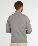 Barbour Cotton Half Zip Knitted Jumper - Grey Marl