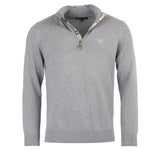 Barbour Cotton Half Zip Knitted Jumper - Grey Marl