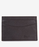 Barbour Amble Leather Card Holder - Dark Brown