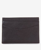 Barbour Amble Leather Card Holder - Dark Brown