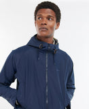 Barbour Hooded Domus Waterproof Jacket - Navy Classic