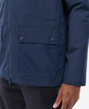 Barbour Hooded Domus Waterproof Jacket - Navy Classic