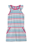 Lighthouse Penelope Playsuit - Teal Pink Stripe