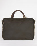 Barbour Wax And Leather Briefcase - Olive