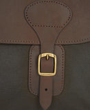Barbour Wax And Leather Briefcase - Olive
