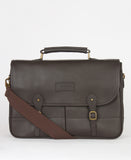 Barbour Leather Briefcase - Brown