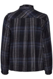 Pulz Alina Short Shirt - Blue Check